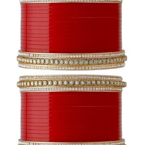 Red Bridal Chura Designs for Your Wedding Day