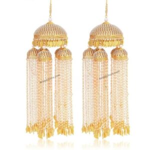 Golden Antique Dome & Pearl Bridal Kaleera