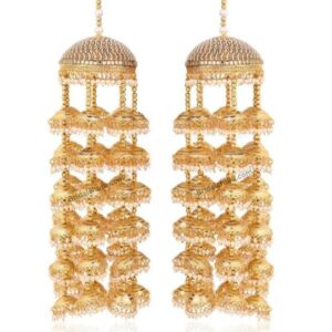 Golden Ghungroo Antique Dome Heavy Bridal Kaleera