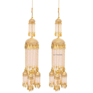 Golden Pearl Strings Long Bridal Kaleera