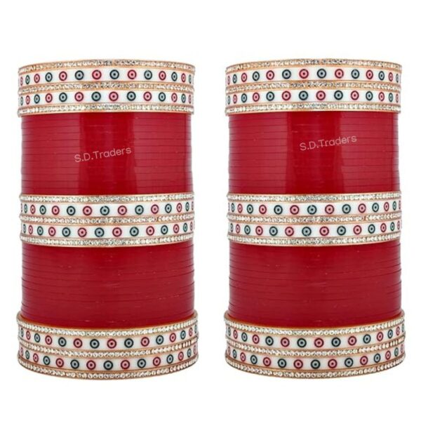 Royal Chura In Maroon Color For Wedding