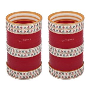 Royal Chura In Maroon Color For Wedding