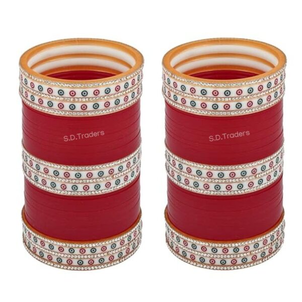 Royal Chura In Maroon Color For Wedding