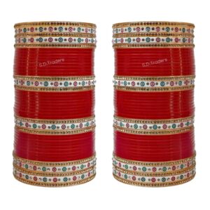 Classic Red Elegance Bridal Wedding Chura
