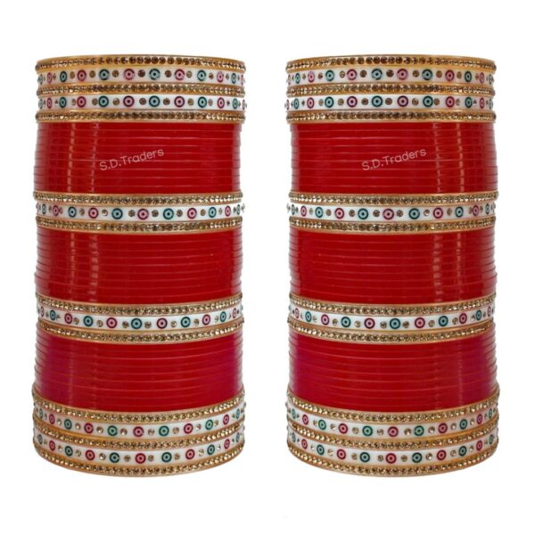 Classic Red Elegance Bridal Wedding Chura