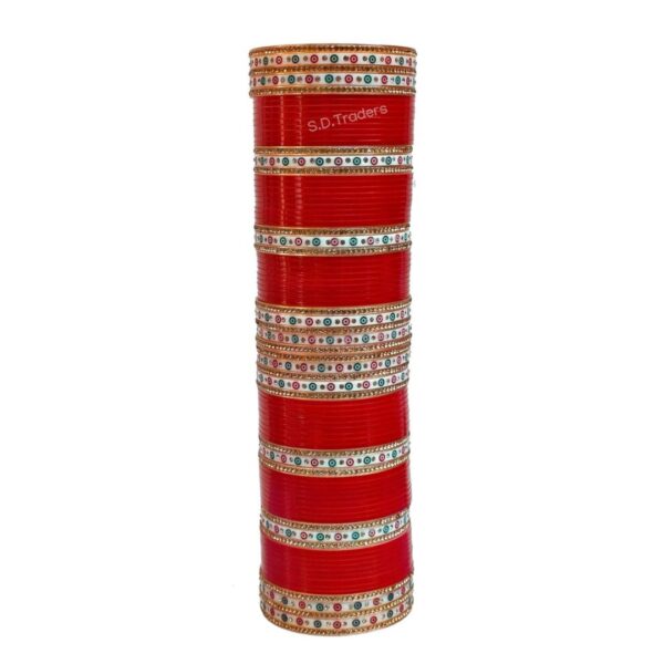 Classic Red Elegance Bridal Wedding Chura