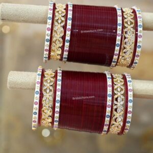 Kundan bridal Chura With Pearl Bangles At Bridal chura Store