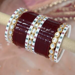 Maroon Chura Bridal for bride At Low Price