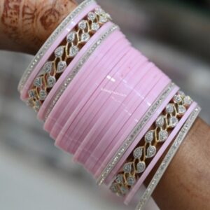 Pink Bridal Chuda set