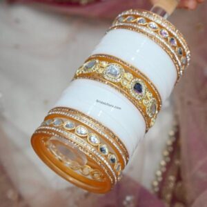 Kundan Chura Set In White Color At Low Price