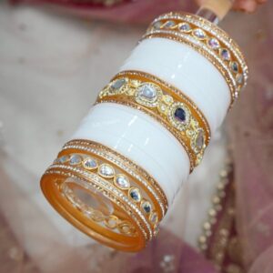 Kundan Chura Set In White Color At Low Price