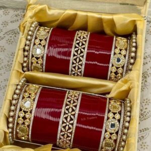 Maroon Bridal Chura: Elegance for Your Big Day