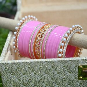 Punjabi Bridal Chura Design In Pink Colour