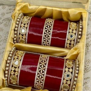 Maroon Bridal Chura: Elegance for Your Big Day