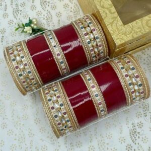 Bridal Chura Set With Kundan Bangles At Bridal Chura Store