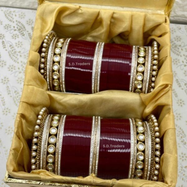 Royal Pearl Kundan Chura - Image 3