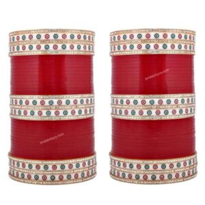 Royal Chura In Maroon Color For Wedding