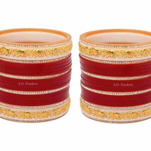 Pure Pearl Classic Wedding Chura with Elephant Design – Traditional Bridal Bangles