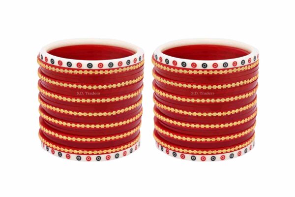 Semi Pearl Designer Wedding Chura for Bride – Elegant Traditional Bridal Bangles