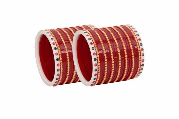 Semi Pearl Designer Wedding Chura for Bride – Elegant Traditional Bridal Bangles