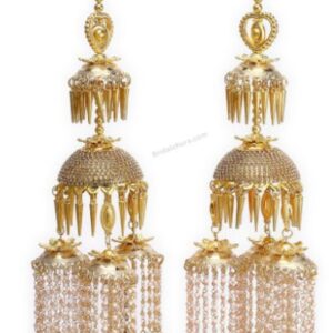 Golden Dome Pearls & Leaf Bridal Kaleera