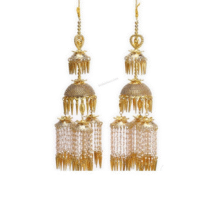 Golden Dome Pearls & Leaf Bridal Kaleera