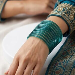 Glam Radium Jelly Bangles for women and girls, a set of 24 bangles