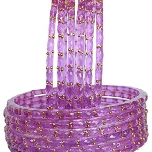 Classic Purple Raindrop Glass Bangles