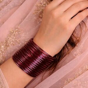 Viral Red Jelly Bangles for women and girls, a set of 24 bangles