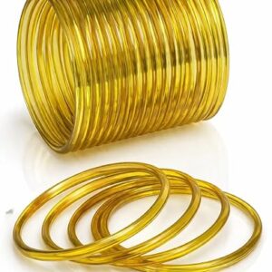 Traditional golden jelly bangles