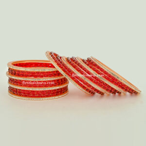 Premium Red Raindrop Bangles
