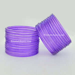 Stylish Blue Jelly Glass Bangles