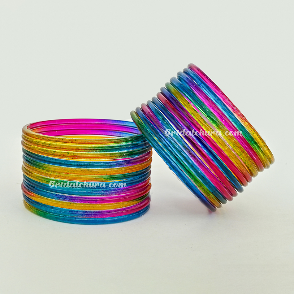 luxury Dark Jelly Glass Bangles