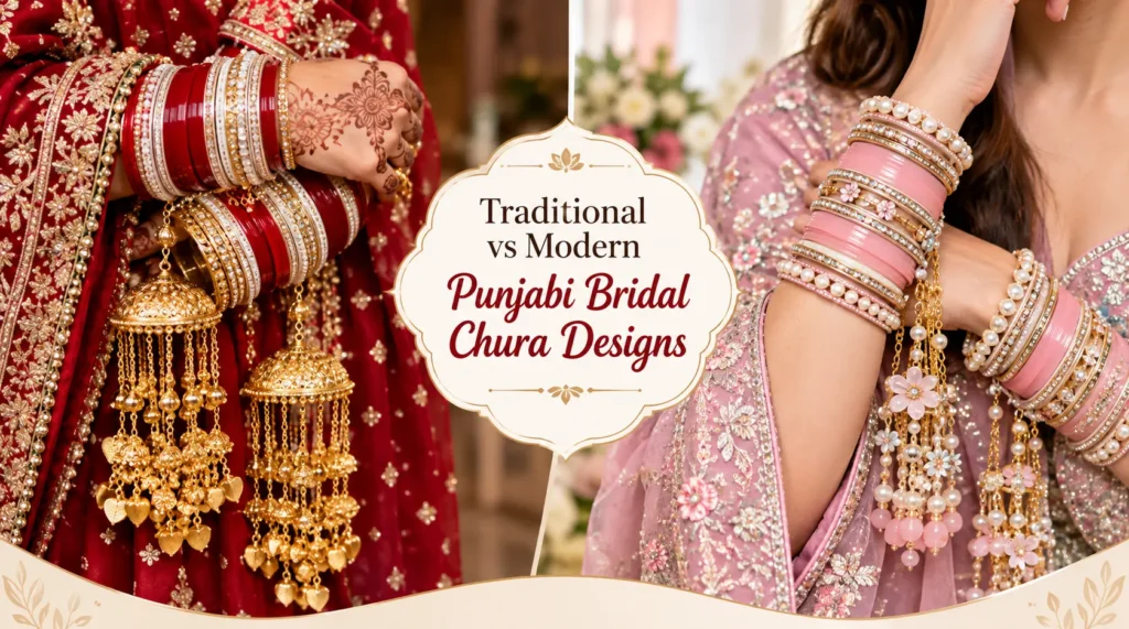 Traditional vs Modern Punjabi Bridal Chura